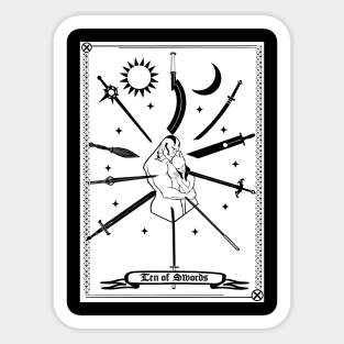 Ten of Swords Sticker